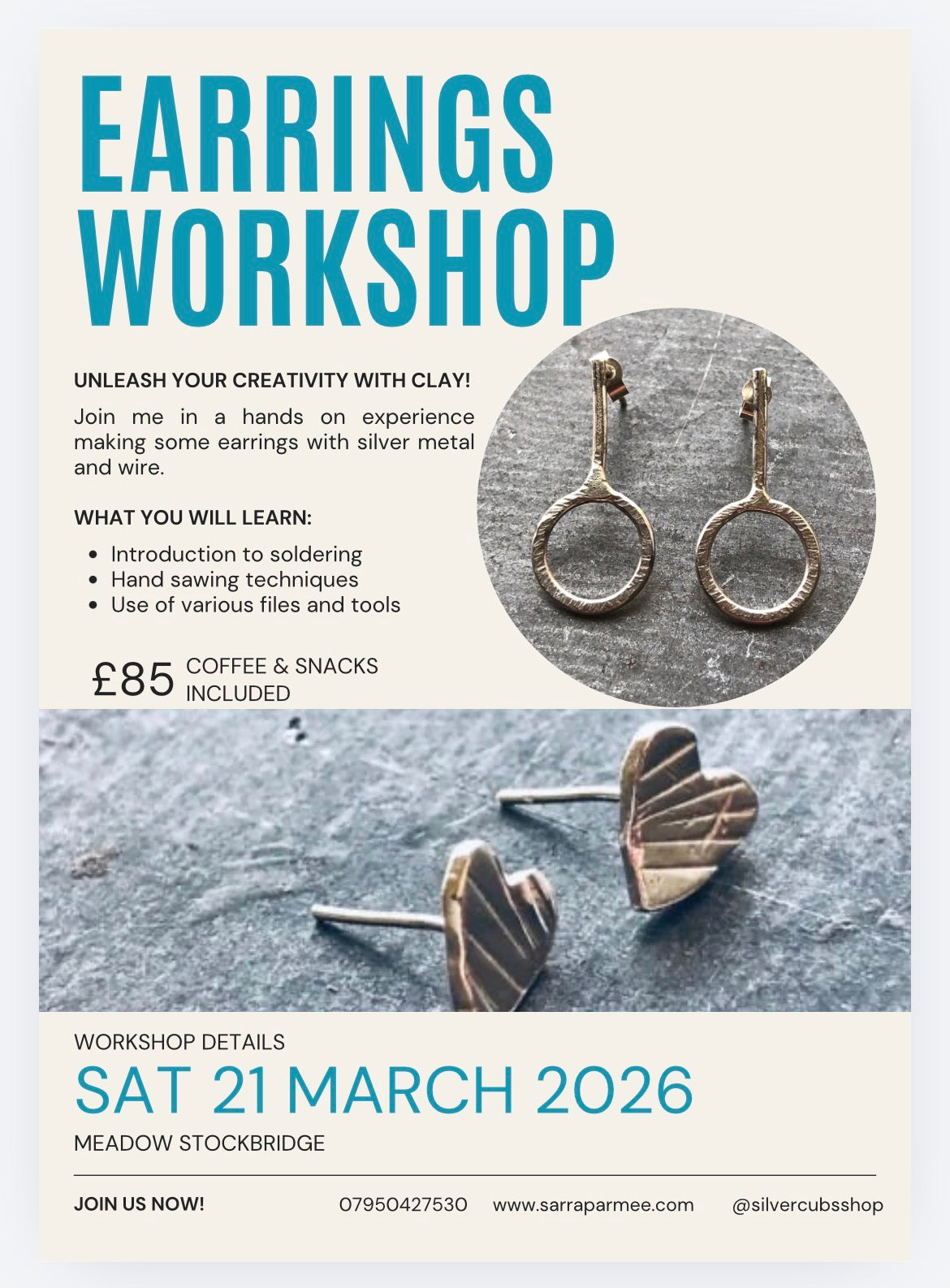 Stockbridge Meadow - Earring workshop