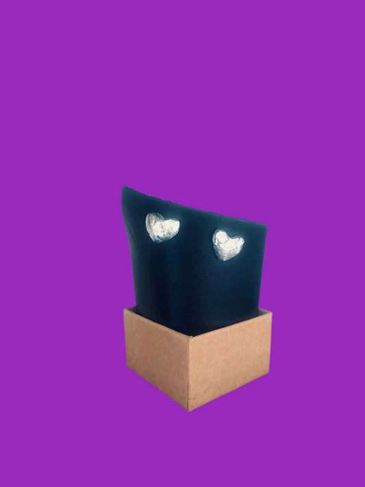 Recycled heart studs