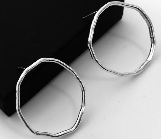 Big hoop earring studs